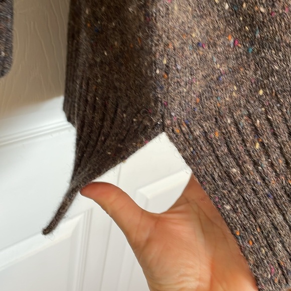 Women’s sz M 100% Wool Express Tricot Turtleneck Sweater. Oversized speckled - Picture 7 of 9